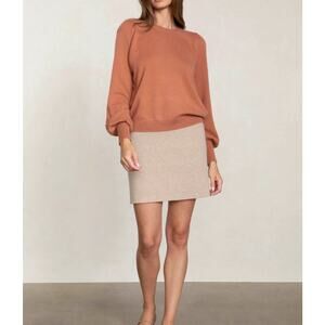 NEW Naked Cashmere Jaylen Crewneck Cashmere Sweater in Terracotta